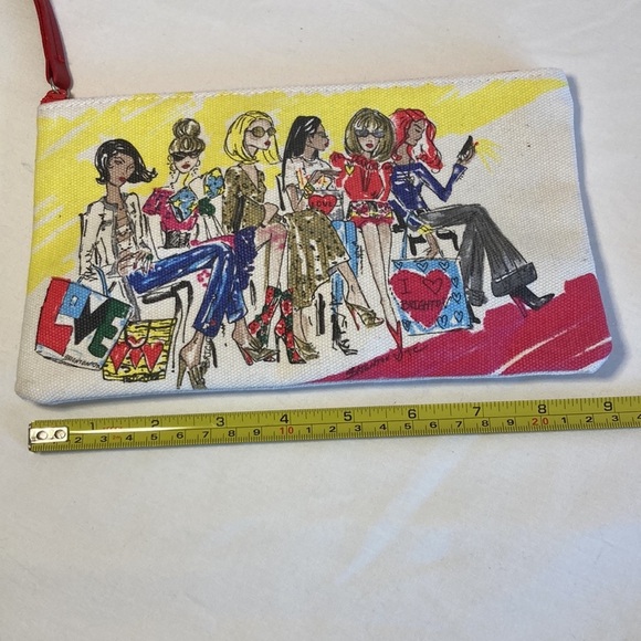 Brighton Fashionista Canvas Bag/Cosmetic Pouch 5”x9” - Picture 12 of 13